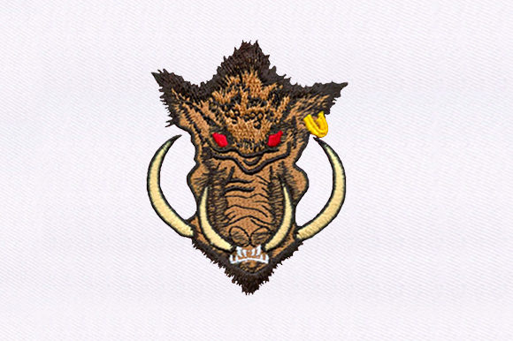 Brown Boar: A Rustic, Warm Seasonal Embroidery Design