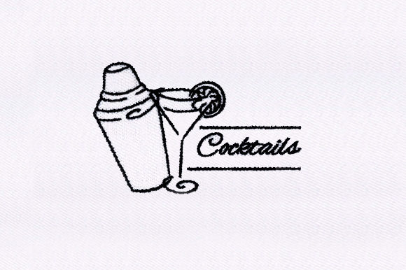 Cocktail Shaker Embroidery Design Review
