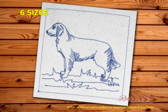 Cute Golden Retriever Dog Lineart