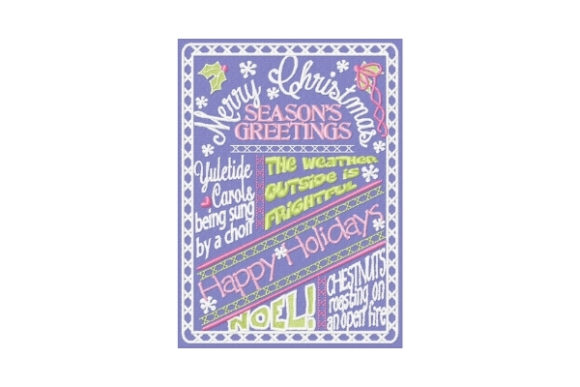 Merry Christmas Word Art
