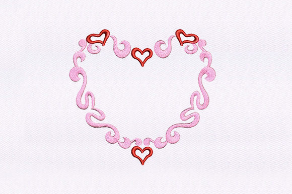 Outlined Heart Embroidery Design Review