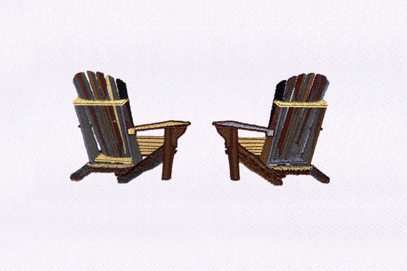 Patio Chairs Embroidery Design