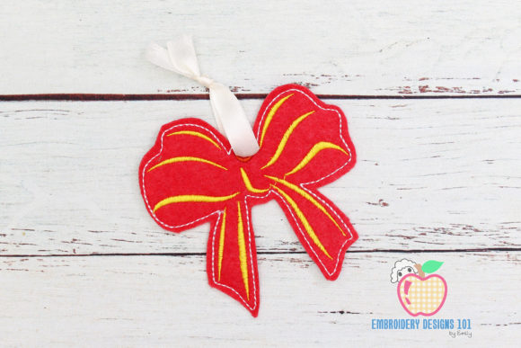 Red Gift Bow Ornament