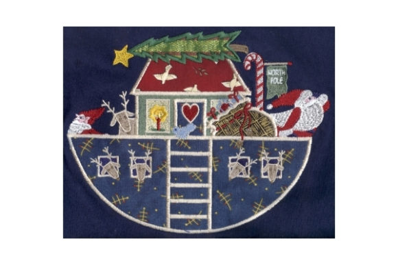 Santa’s Ark Applique