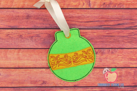 Swirl Christmas Ball Ornament