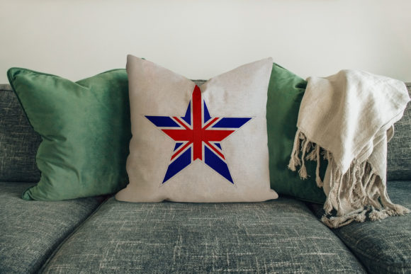 Uk Star Flag Embroidery Design